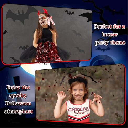 Halloween Zombie Cheerleader Costume Set Pantyhose Poms Stickers Fake Blood Gel Gloves Bow Hairpin Halloween Party in Saudi Arabia