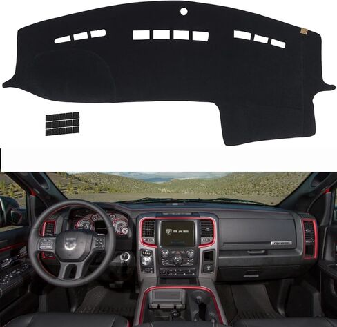 KEYOOG غطاء لوحة القيادة حصيرة مناسبة لسيارة Chevy Blazer 2024-2019 حصيرة لوحة لوحة القيادة المضادة للوهج، وسادة مضادة للانزلاق وواقي من الشمس (رمادي) in Saudi Arabia