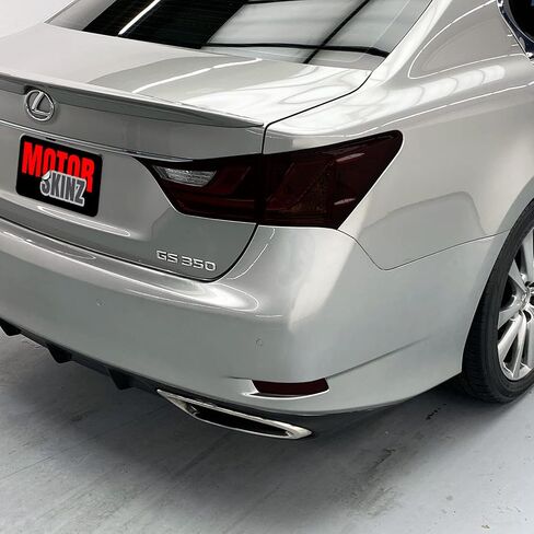 لون دخان الفينيل مسبق القطع من SlickMod لسيارة Lexus GS 2013-2015 (5. إشارة الانعطاف، أحمر) in Saudi Arabia