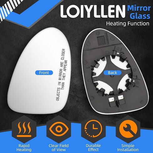 Passenger Side Mirror Replacement for Porsche Macan 95B 2015 2016 2017 2018 2019 2020 2021 2022 2023 - Right Side Mirror Glass, Rear View Mirrors Glass with Power Heated in Saudi Arabia