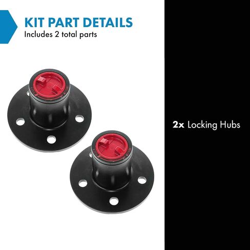 TRQ 2 Piece Locking Hub Set Manual Compatible with 1984-1989 Ford Bronco II 1991-1994 Explorer 1983-1990 Ranger 1994-1996 Mazda B3000 1994-1997 B4000 Navajo in Saudi Arabia