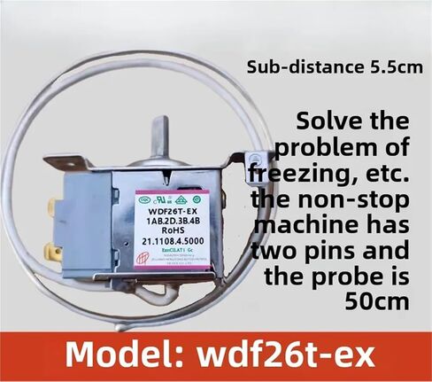 1Pcs Refrigerator Thermostat WDF26T-EX WDF26 Control Switch in Saudi Arabia