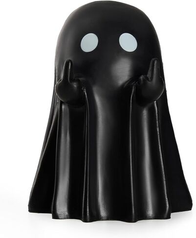 Halloween Pumpkin Figurine Decor - Spooky Resin Finger Statue Ghost Figures for Home Decorations, Cute Resin Statue Ghost Decor, Spooky Ghost for Table Centerpieces Shelf Mantel Display in Saudi Arabia