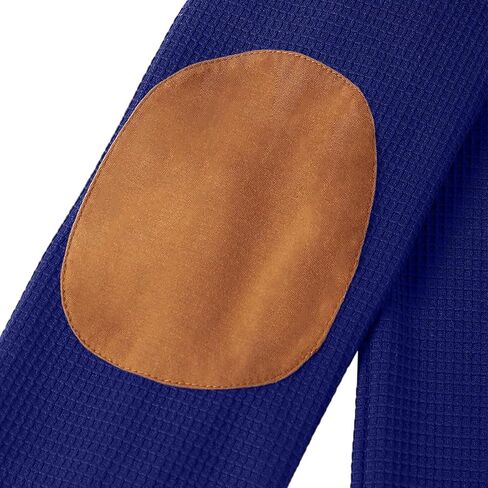 Mens Long Sleeve Henley Shirts Waffle Quarter Button Sweatshirts Western Style with Chest Pocket Fall Outfits 2025 in Saudi Arabia