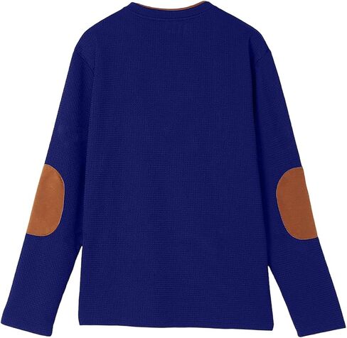 Mens Long Sleeve Henley Shirts Waffle Quarter Button Sweatshirts Western Style with Chest Pocket Fall Outfits 2025 in Saudi Arabia