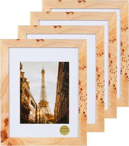 المفاهيم - إطارات صور خشبية مقاس 11 × 14 غير لامعة حتى 8 × 10 - إطارات صور بلمسة نهائية من الخشب الطبيعي للصور العائلية - ديكور جداري أنيق بكميات كبيرة in Kuwait