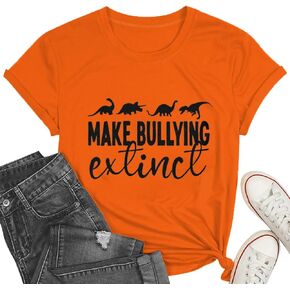 Unity Day Orange Shirts for Teen Girls or Boys Bullying Make Extinct T-Shirt Youth No Bullying Tee in Saudi Arabia