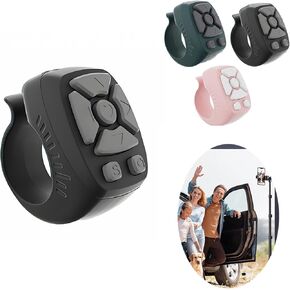 الإصبع القابل لإعادة الشحن اللاسلكي بلوتوث عن بعد حلقة التمرير ، RC صفحة Turner Music Video Camera مصراع لـ iPhone Android (Pink) in Kuwait