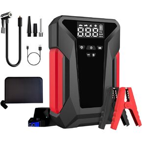 Jump Starter with Air Compressor, 4000A Car Battery Jumper Starter Portable (8L GAS/6L Diesel),12V Jump Box for Car Batter with 150 PSI Tire Inflator, Emergency LED Flashlight, 65W Fast Charger in Saudi Arabia