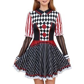 color cosplayer Christmas Dresses for Girls Holiday Outfits Ugly Skater Twirly Long Sleeve Kids Toddler in Kuwait