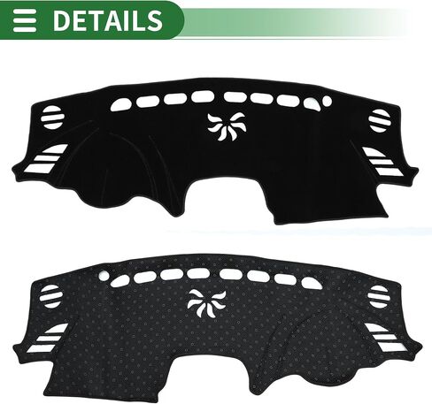 Motoforti Dash Cover, Non-Slip Dashboard Carpet Mat for Mazda 3 2014-2018, Polyester, Black in Saudi Arabia
