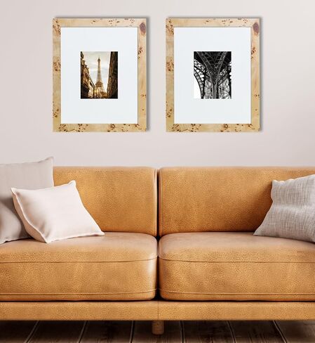المفاهيم - إطارات صور خشبية مقاس 11 × 14 غير لامعة حتى 8 × 10 - إطارات صور بلمسة نهائية من الخشب الطبيعي للصور العائلية - ديكور جداري أنيق بكميات كبيرة in Kuwait