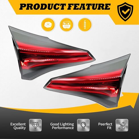 Pair Inner Tail Light Assembly Compatible with 2016-2018 Taillight Rear Brake Lamp Driver & Passenger Side 815900R030 815800R030 in Saudi Arabia