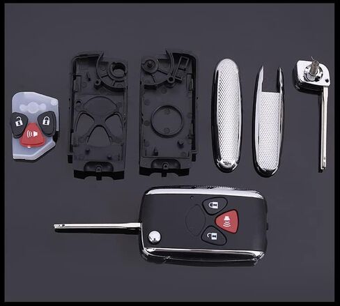 KEMANI 3 Button Modified Flip Folding Remote Key Shell Case Refit for Toyota Scion tC xB Matrix Yaris Venza Fob Replacement Uncut in Saudi Arabia
