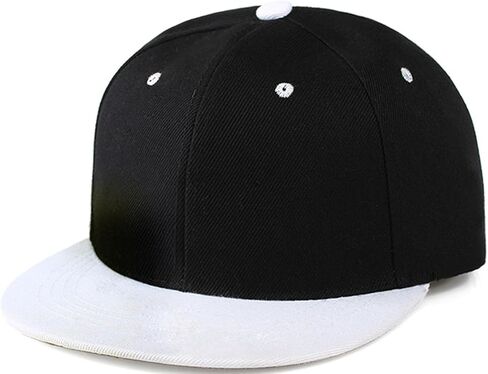 Snapback Hat Flat Bill Visor Hats Adjustable Hip Hop Baseball Cap for Women Men in Saudi Arabia