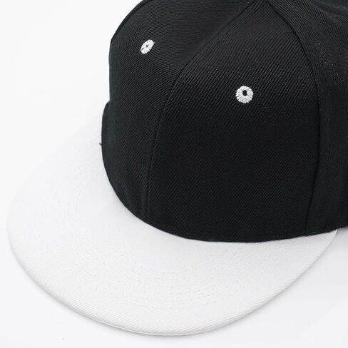 Snapback Hat Flat Bill Visor Hats Adjustable Hip Hop Baseball Cap for Women Men in Saudi Arabia