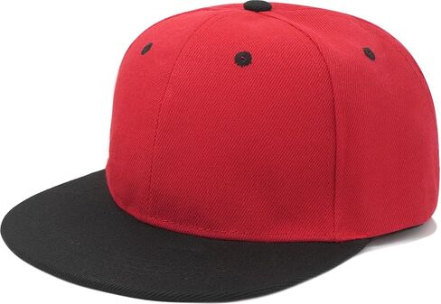 Snapback Hat Flat Bill Visor Hats Adjustable Hip Hop Baseball Cap for Women Men in Saudi Arabia