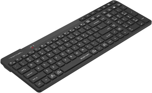 لوحة مفاتيح A4tech بلوتوث و2.4 جيجا قابلة لإعادة الشحن (FBK27C AS) - اتصال مزدوج، تقنية QuietKey، اقتران متعدد الأجهزة، أغطية مفاتيح رفيعة للغاية، لأنظمة التشغيل Windows وMac وiOS وAndroid in Kuwait
