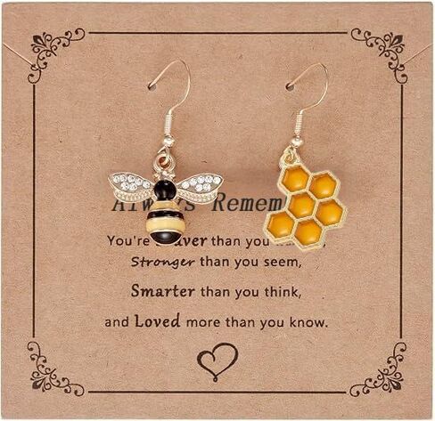 Gold Bee Earrings for Women Bumble Bee Earrings Exquisite and Cute Golden Zircon Bees Earring Jewelry in Saudi Arabia