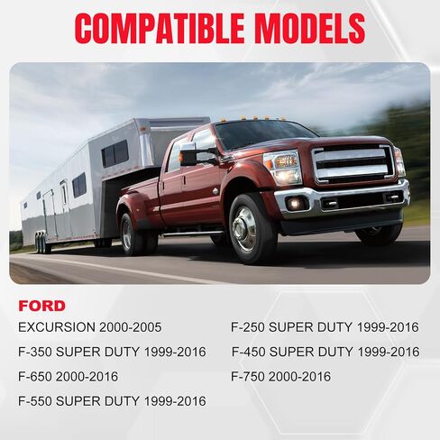 مقبض الباب الخارجي من جانب السائق الأيسر الأمامي متوافق مع Ford Excursion 2000-2005 | F-250 F-350 F-450 F-550 F-650 F-750 سوبر ديوتي 1999-2016 | 7C3Z-2522405-AA 79306 in Saudi Arabia