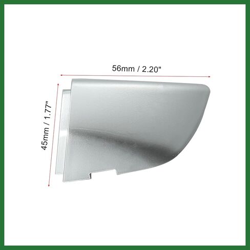 Motoforti Silver Tone Front Driver Left Door Handle Cover for Volkswagen Golf GTI 2010-2014 Passat 2012-2019 1K8837879 1K8-837-879-GR-U Long-Lasting in Saudi Arabia