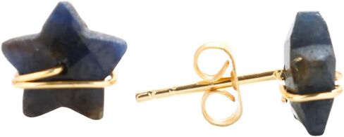 Gempires نجمة أقراط للنساء الذهب سلك ملفوفة مجوهرات الأحجار الكريمة الأصلية هيبوالرجينيك اليدوية الكريستال السماوية جوهرة الأقراط هدية لها in Kuwait