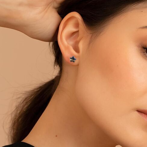 Gempires نجمة أقراط للنساء الذهب سلك ملفوفة مجوهرات الأحجار الكريمة الأصلية هيبوالرجينيك اليدوية الكريستال السماوية جوهرة الأقراط هدية لها in Kuwait