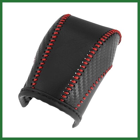 غطاء مقبض ناقل الحركة من الجلد الصناعي من Motoforti لسيارة Volkswagen Jetta Tiguan 2011-2019 Passat Beetle 2012-2019 Atlas 2018-2019 CC 2013-2017 خط أحمر طويل الأمد in Saudi Arabia
