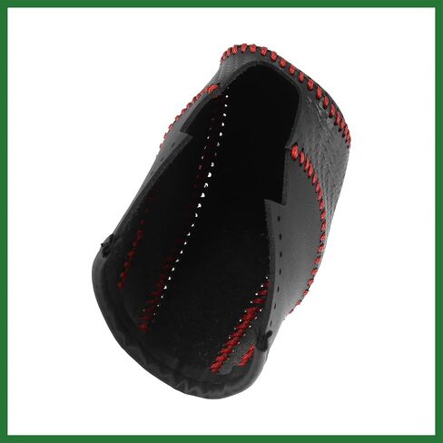غطاء مقبض ناقل الحركة من الجلد الصناعي من Motoforti لسيارة Volkswagen Jetta Tiguan 2011-2019 Passat Beetle 2012-2019 Atlas 2018-2019 CC 2013-2017 خط أحمر طويل الأمد in Saudi Arabia