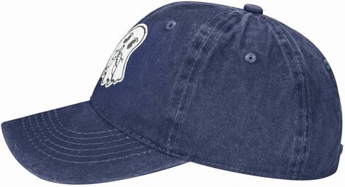 قبعة بيسبول مطرزة بتصميم شبح لطيف، حزام قابل للتعديل، نمط شخصية الهالوين المضحك in Kuwait