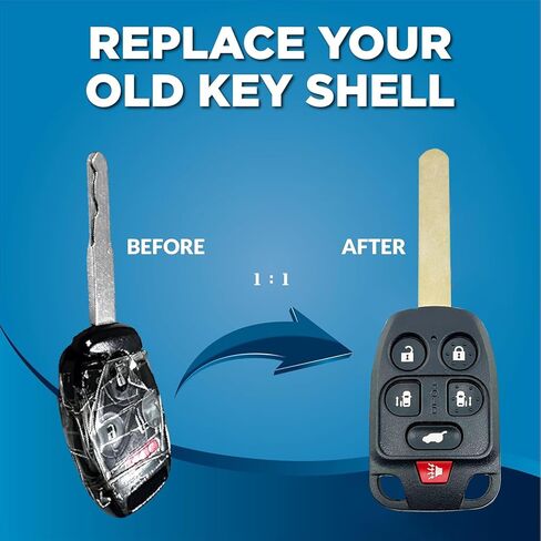 Replacement Key Fob Cover Case Fit for 2011 2012 2013 Honda Odyssey Keyless Entry Key Fob Shell (N5F-A04TAA) in Kuwait