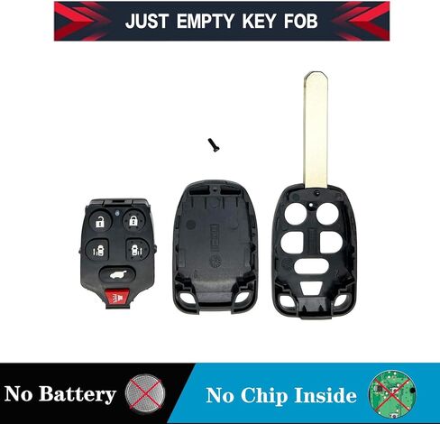 Replacement Key Fob Cover Case Fit for 2011 2012 2013 Honda Odyssey Keyless Entry Key Fob Shell (N5F-A04TAA) in Kuwait