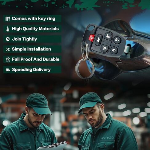 Replacement Key Fob Cover Case Fit for 2011 2012 2013 Honda Odyssey Keyless Entry Key Fob Shell (N5F-A04TAA) in Kuwait