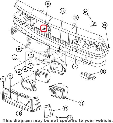 Rexka 20 pcs Headlight Bezel Nuts Fit 5/16 Hole #8 Screw Size Compatible with GM 14013246 Buick Cadillac Chevrolet Oldsmobile Pontiac in Saudi Arabia