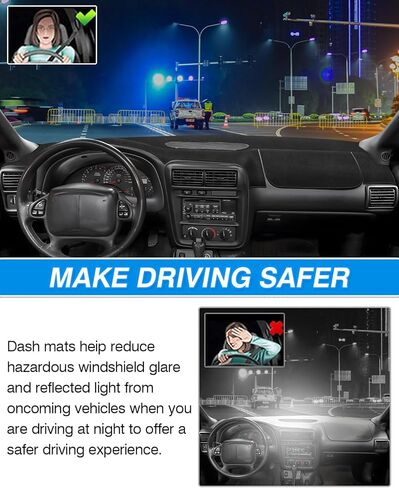 Cartist Dash Cover Fits for Mazda 3 Sedan/Hatchback/MazdaSpeed3 2010 2012 2013 Accessories Dashboard Cover Mat Anti-Slip Pad Carpet Anti-Glare(Suede Material Black) in Kuwait