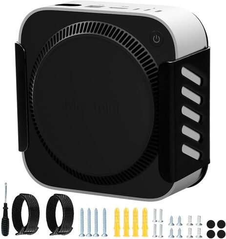 Mac Mini M1 M2 Mount, Mac Mini Mount Behind Monitor,for Mac Mini 2011 to 2023 M2 Pro,Mac Mini Under Desk Steel Mount, Heat Dissipation Design Anti-Scratch,Wall Mount PC Under Desk Mount in Kuwait