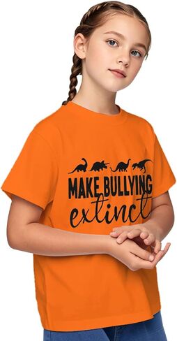 Unity Day Orange Shirts for Teen Girls or Boys Bullying Make Extinct T-Shirt Youth No Bullying Tee in Saudi Arabia
