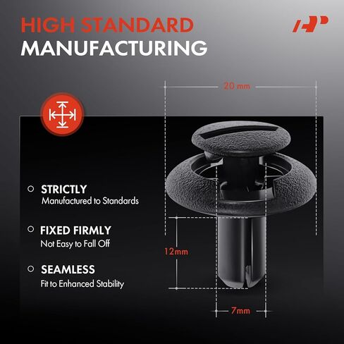 A-Premium 20 PCS Nylon Air Cleaner Inlet Duct Car Retainer Fastener Push Pin Clips Compatible with Subaru Outback, Forester, Impreza, CrossTrek, Legacy, XV Crosstrek, Ascent, Tribeca, WRX STI - (7mm) in Saudi Arabia