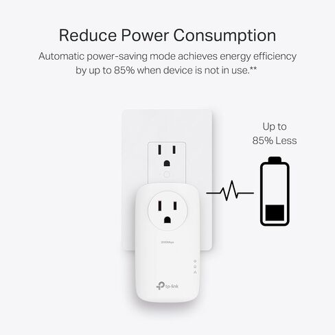TP-Link Powerline Wi-Fi 6 Extender TL-WPA7817-يشمل AV1000 Powerline Ethernet Adapter و AX1500 Dual-Band Wi-Fi Extender-Gigabit Ethernet Port-EasyMesh Compatible-Slip و Pair and Play in Kuwait
