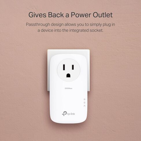 TP-Link Powerline Wi-Fi 6 Extender TL-WPA7817-يشمل AV1000 Powerline Ethernet Adapter و AX1500 Dual-Band Wi-Fi Extender-Gigabit Ethernet Port-EasyMesh Compatible-Slip و Pair and Play in Kuwait