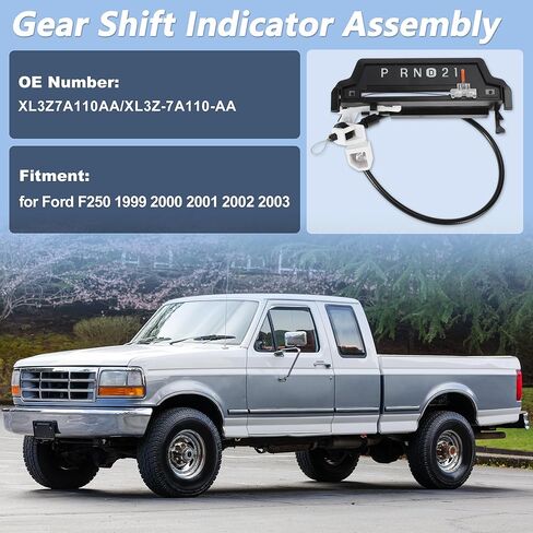 مجموعة مؤشر ناقل الحركة لفورد F250 1999 2000 2001 2002 2003 كابل مؤشر ناقل الحركة رقم XL3Z7A110AA/XL3Z-7A110-AA كابل محدد المؤشر in Saudi Arabia