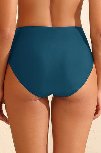 Tempt Me Women High Waisted Bikini Bottom - Tummy Control Swimsuit Full Coverage Bathing Suit Side Mesh Swim Bottom 2025 in Saudi Arabia
