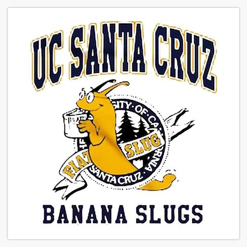 Uc Santa Cruz Banana Slugs Window Water Bottle Bumper Sticker Decal 5" in Saudi Arabia