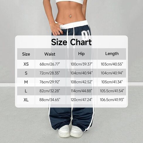 Women's Number Print Waist Splice Casual Sports Street Retro Style Loose Sweatpants Y2K Elastic Waist Pants Trousers in Saudi Arabia