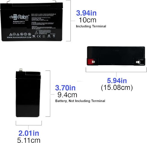 6V 4.5Ah RG0645T1 Sealed Lead Acid Replacement Battery (1 Pack) in Saudi Arabia
