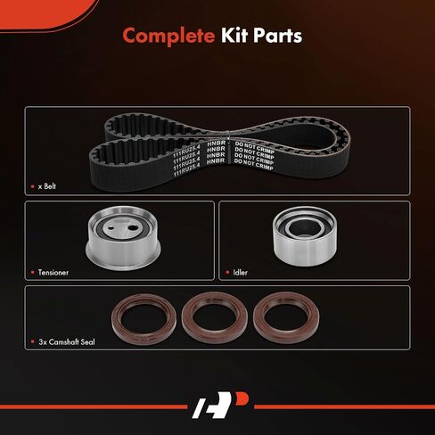A-Premium Engine Timing Belt Kit Compatible with Hyundai Elantra 1996-1998, Tiburon 1997-1.8L in Saudi Arabia