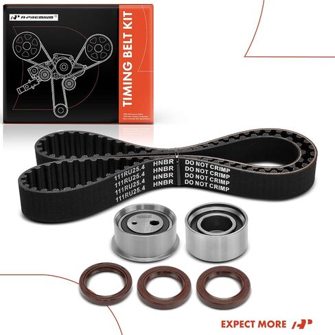 A-Premium Engine Timing Belt Kit Compatible with Hyundai Elantra 1996-1998, Tiburon 1997-1.8L in Saudi Arabia