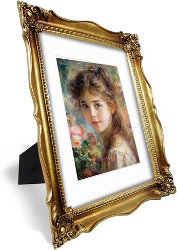 8x10 Picture Frame Blue Photo Frame with Carving Decoration Antique Picture Frames Gift Ideas in Kuwait