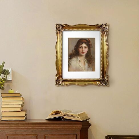 8x10 Picture Frame Blue Photo Frame with Carving Decoration Antique Picture Frames Gift Ideas in Kuwait