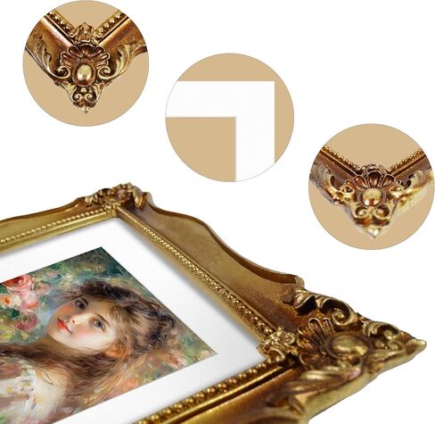 8x10 Picture Frame Blue Photo Frame with Carving Decoration Antique Picture Frames Gift Ideas in Kuwait